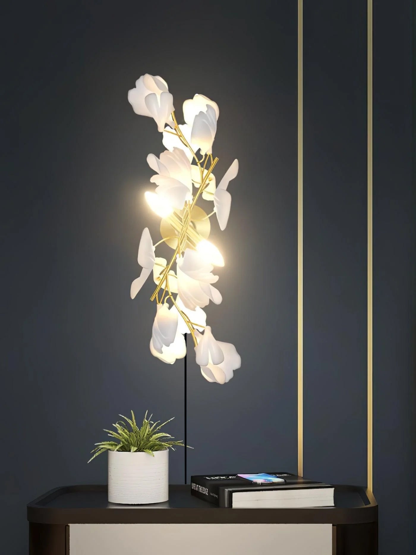 gingko-flowers-plug-in-wall-lamp-anzaz-Gold & White-2