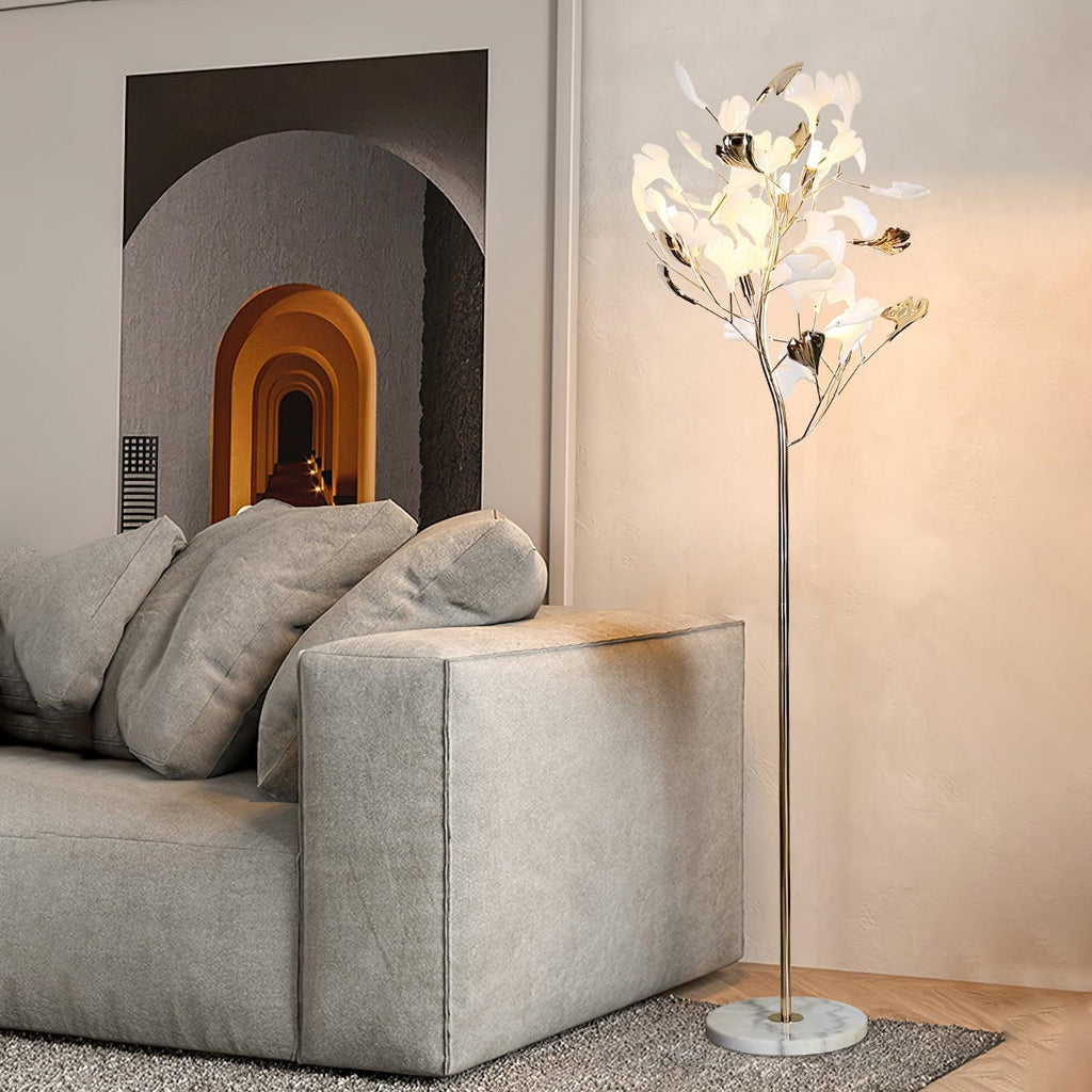 gingko-leaf-floor-lamp-anzaz-Gold & Gold Metal Base-4