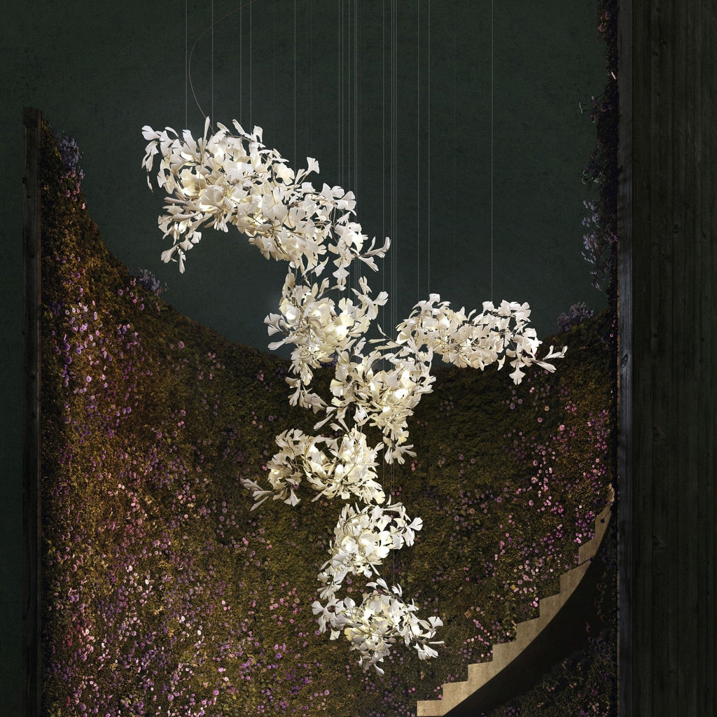 gingko-combination-chandelier-anzaz-Nickel & White-2