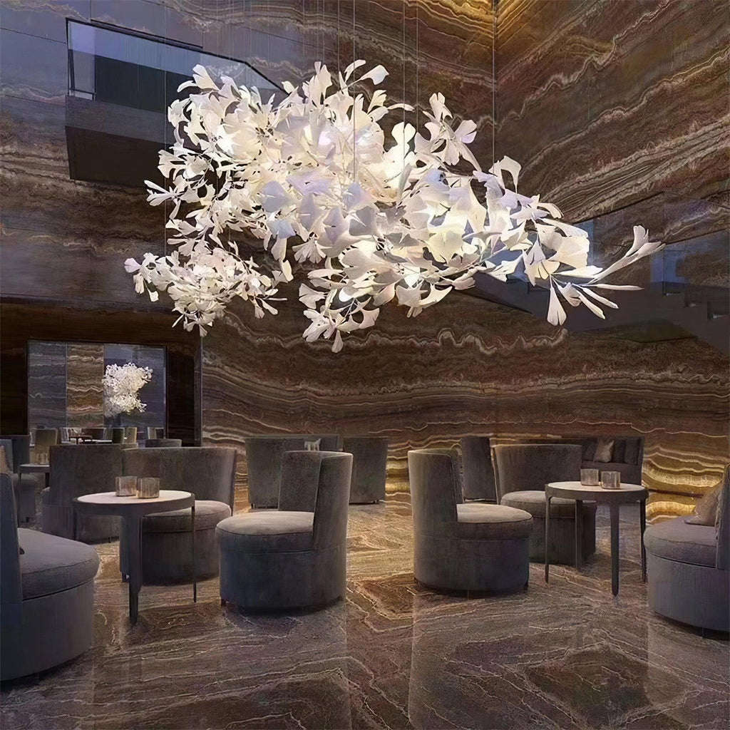 gingko-chandeliers-b-anzaz-White Lampbody + White Leaves-28