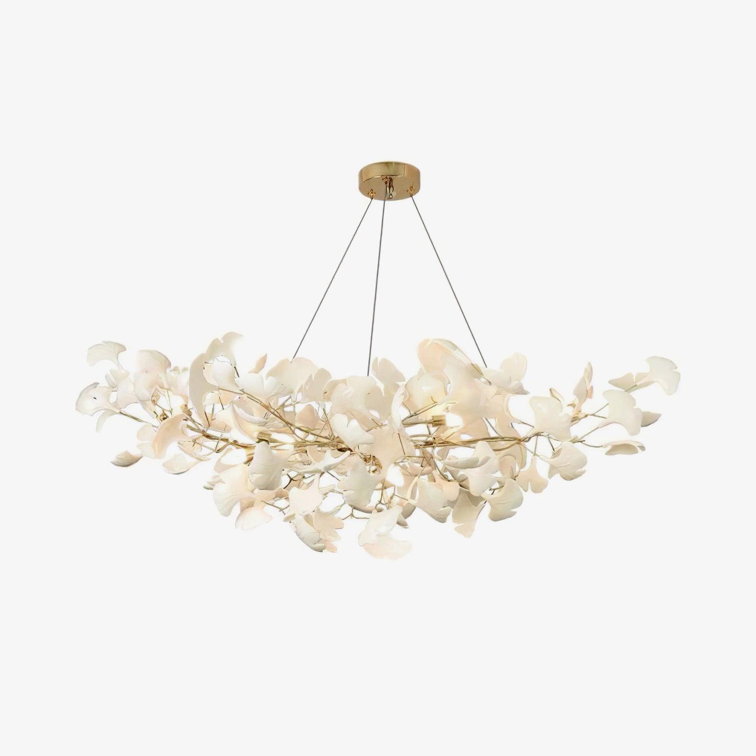 gingko-chandeliers-b-anzaz-White Lampbody + White Leaves-20