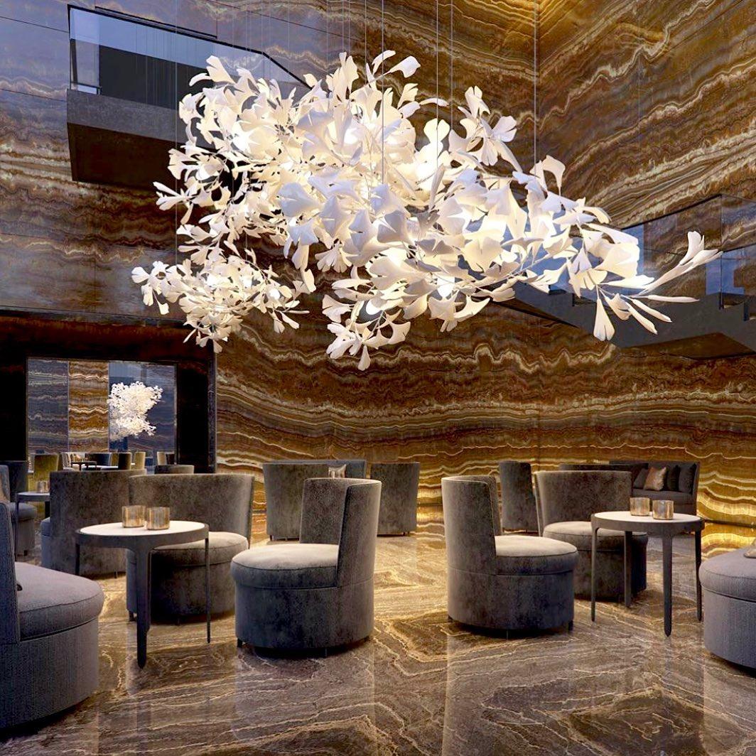 gingko-chandeliers-b-anzaz-White Lampbody + White Leaves-24