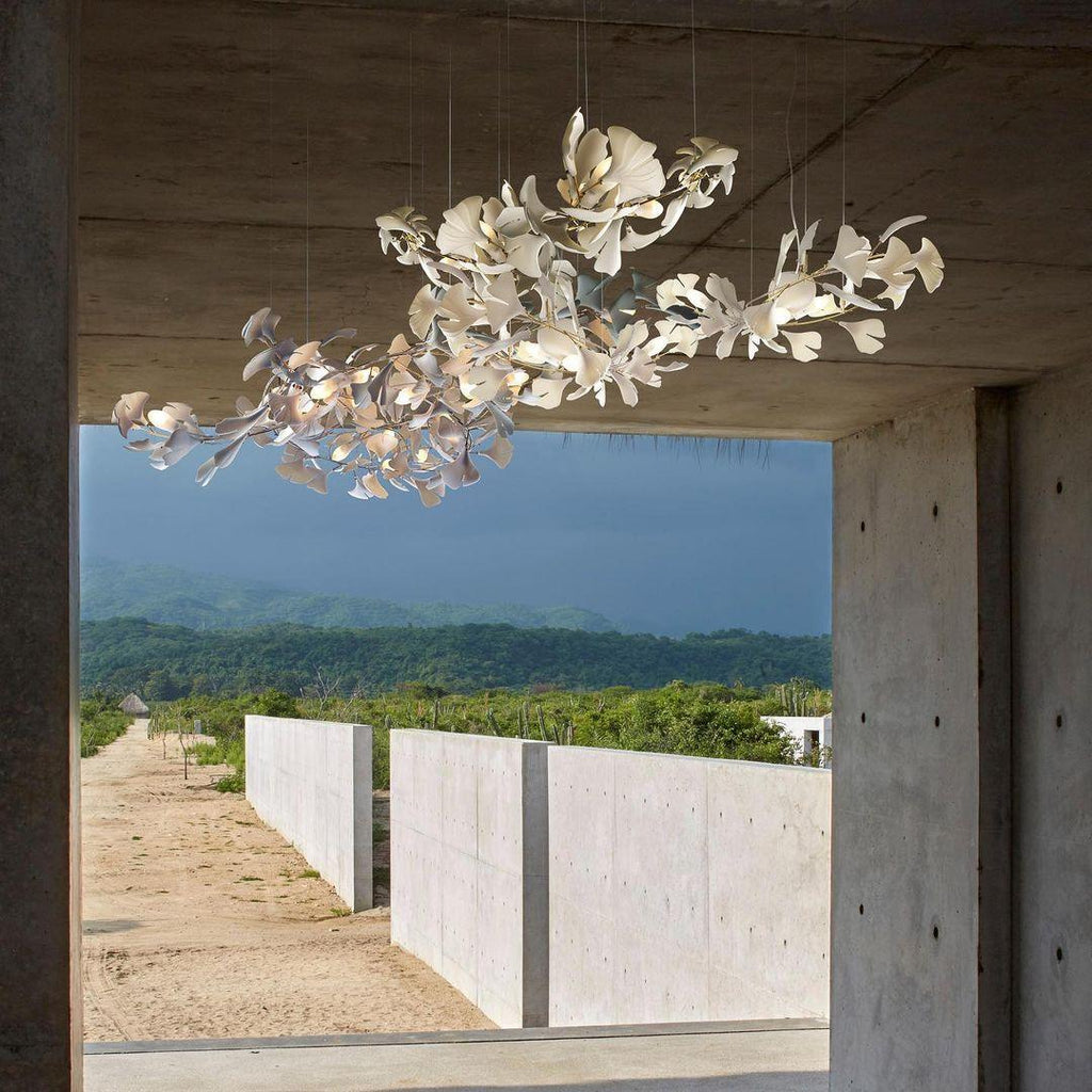 gingko-chandelier-e-anzaz-Nickel Lamp Body + White & Sliver Leaf-21