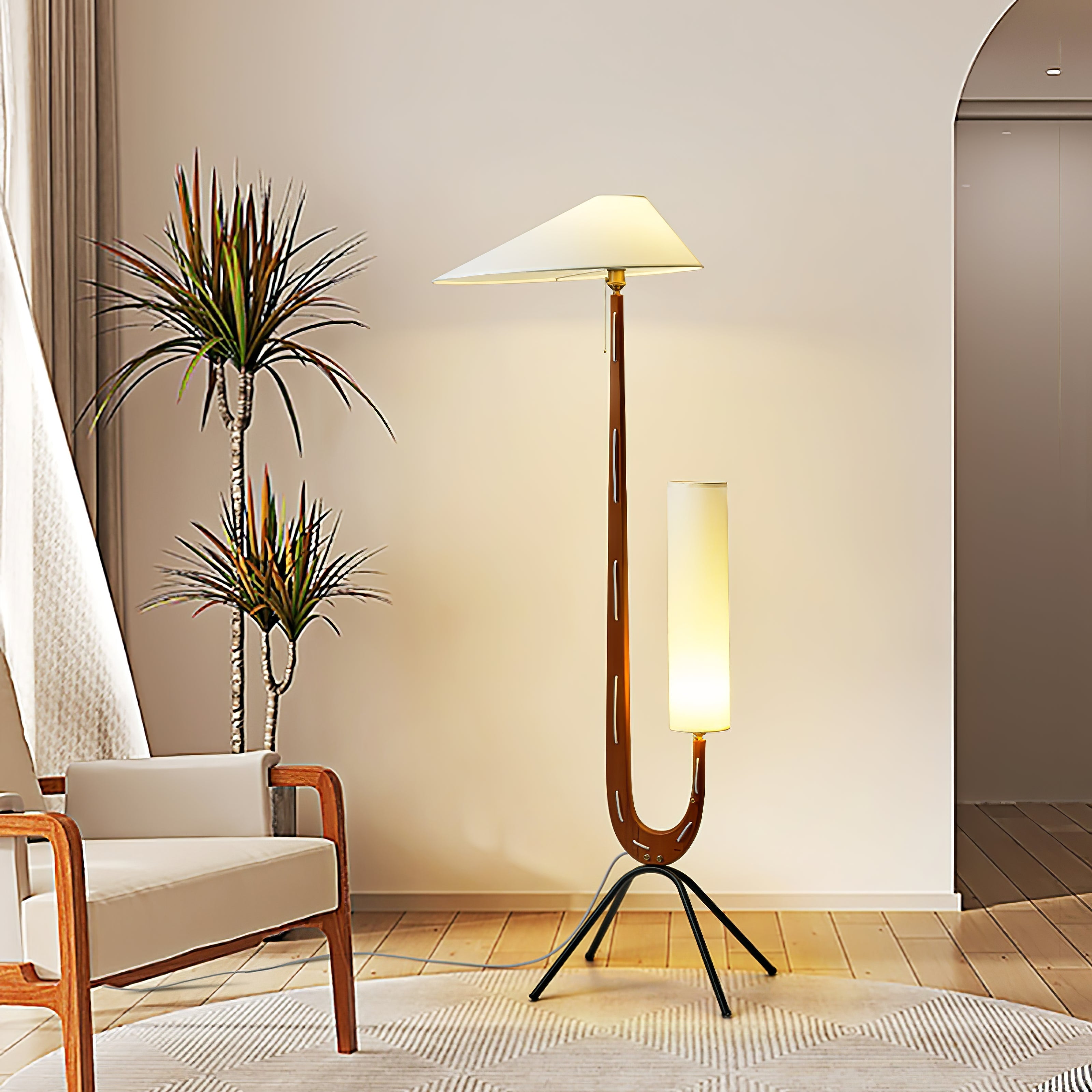 giraffe-floor-lamp-anzaz-Walnut & White & Black-2