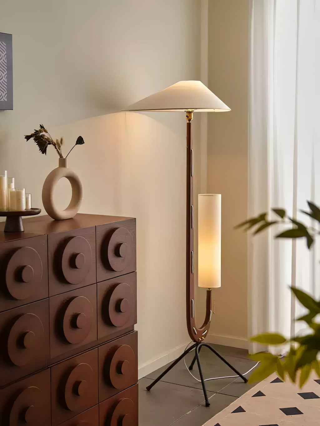 giraffe-floor-lamp-anzaz-Walnut & White & Black-4