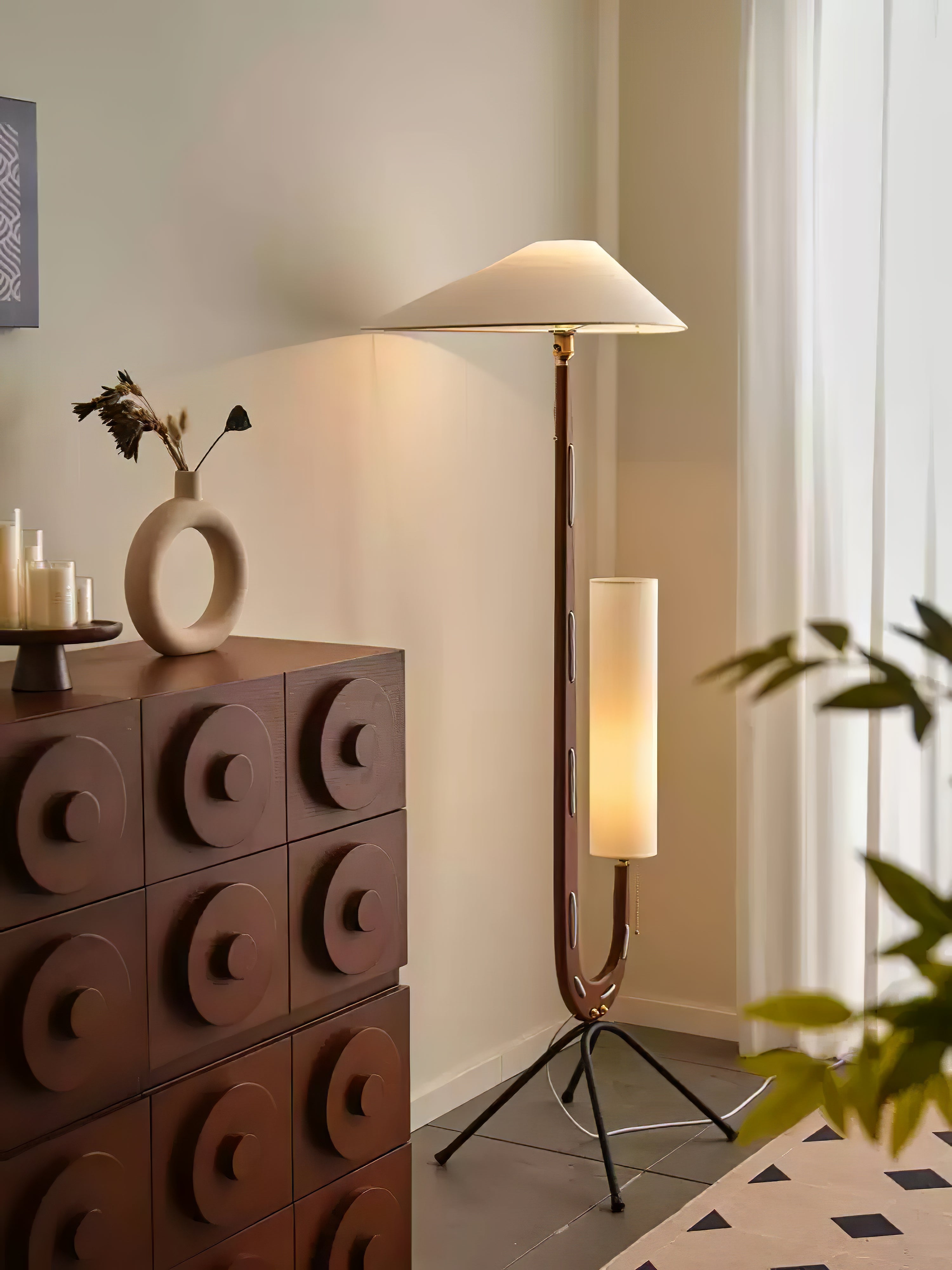giraffe-floor-lamp-anzaz-Walnut & White & Black-4
