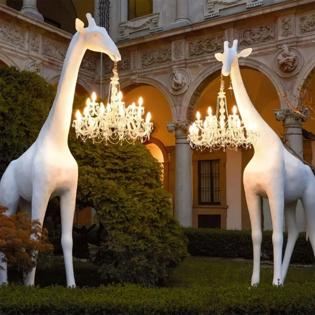 giraffe-sculpture-floor-lamp-anzaz-White & Chrome lamp body-3