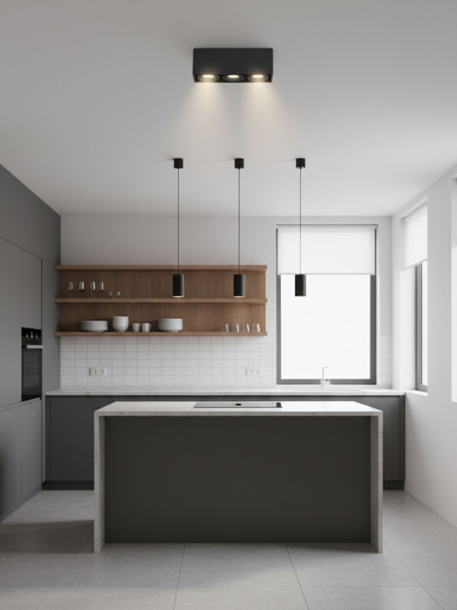 giyan-spotlight-anzaz-Black Lampbody & Black Lampshade-9