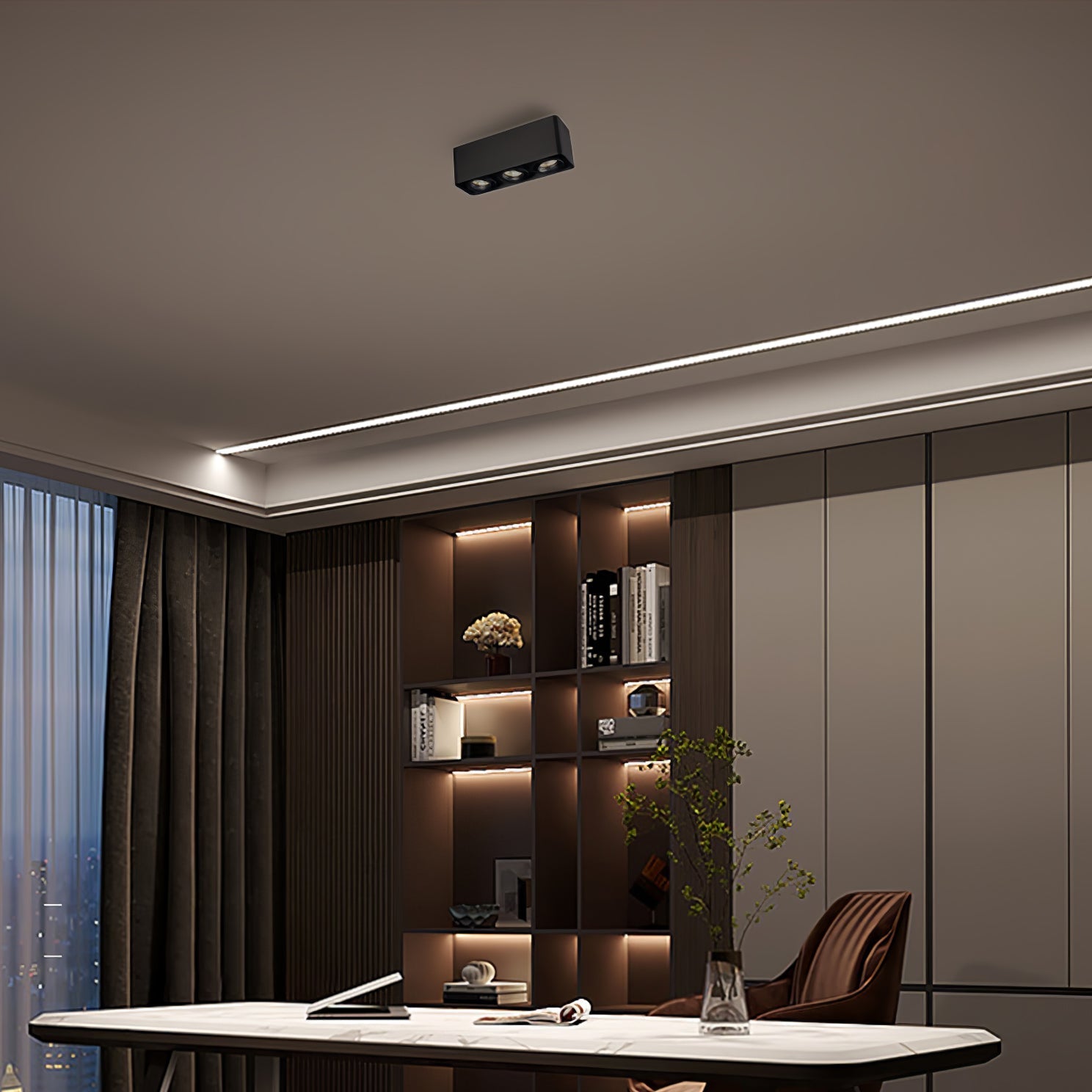 giyan-spotlight-anzaz-White Lampbody & Black Lampshade-48