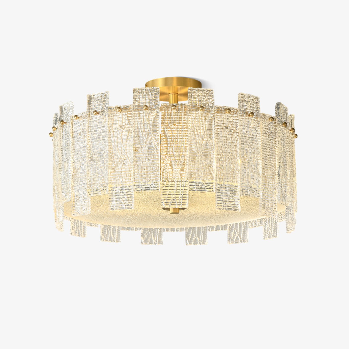 glacier-cascade-ceiling-light-anzaz-Brass & Clear-1