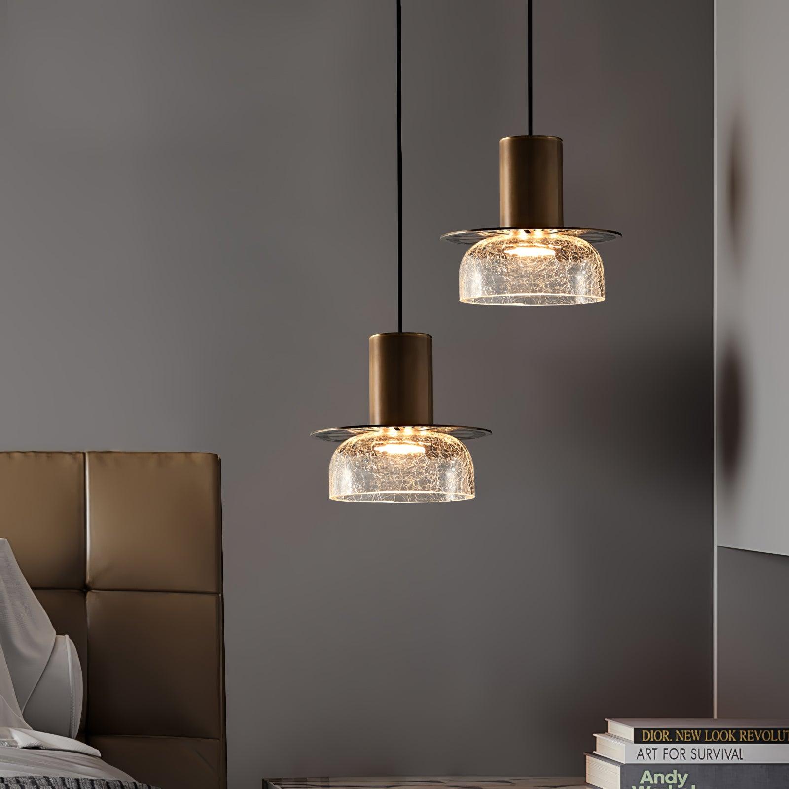 glacier-crackle-glass-pendant-lamp-anzaz-Clear & Bronze color-8