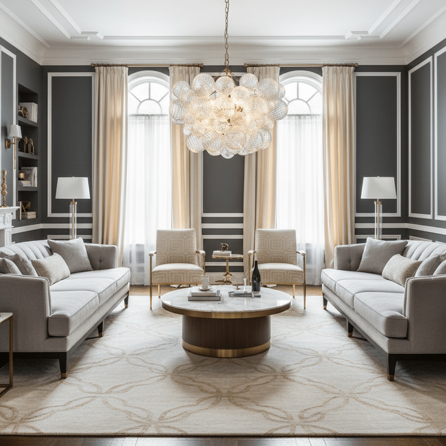 glass-ball-bubbles-chandelier-anzaz-Nickel & Clear-4