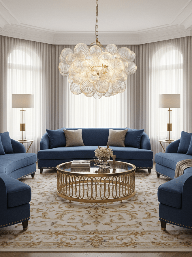 glass-ball-bubbles-chandelier-anzaz-Nickel & Clear-10