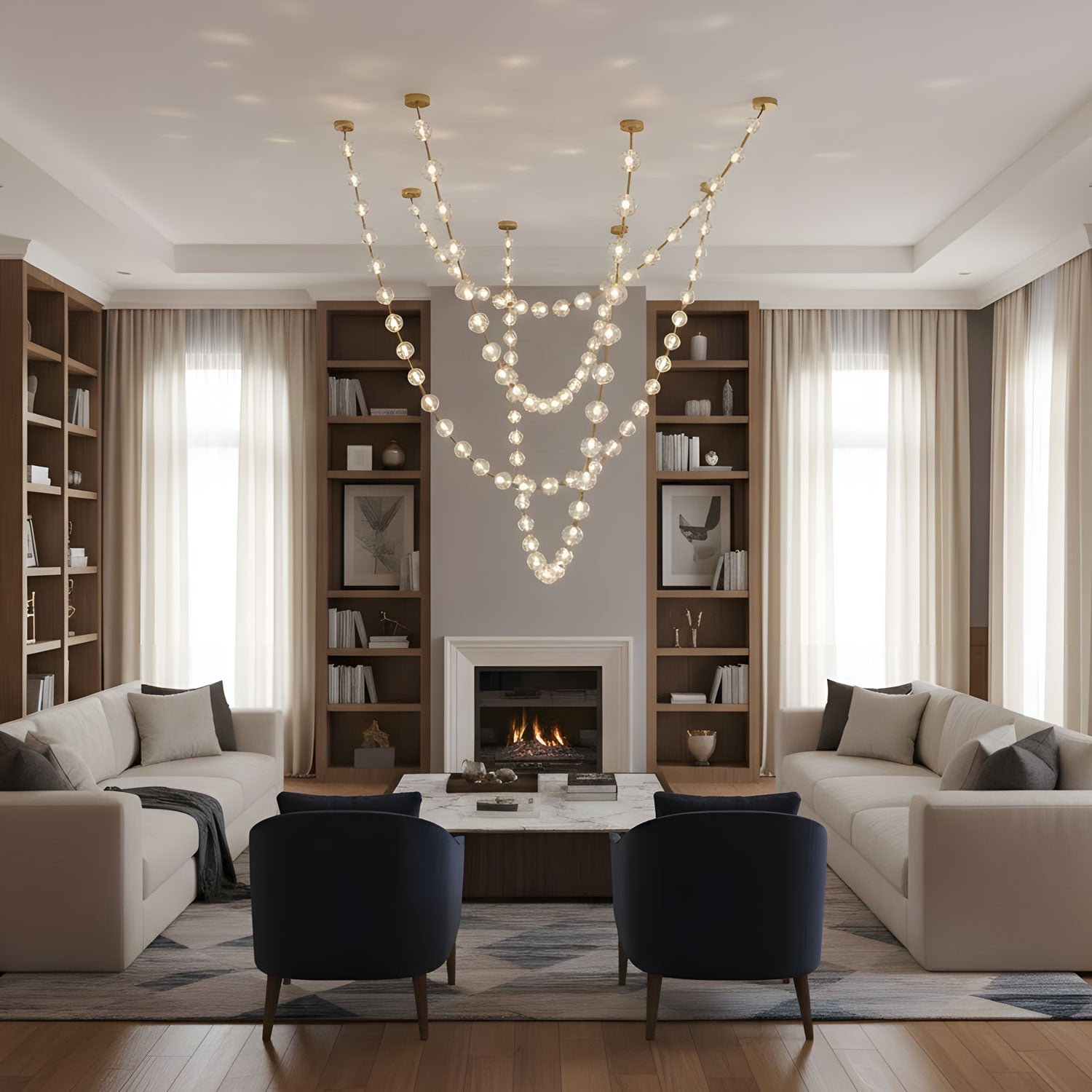 strand-necklace-chandelier-anzaz-Gold & Clear-3
