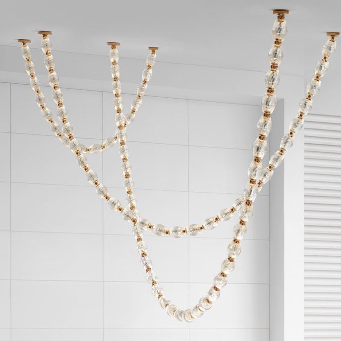 glass-chain-chandelier-anzaz-Gold & Glass Lampshade-39