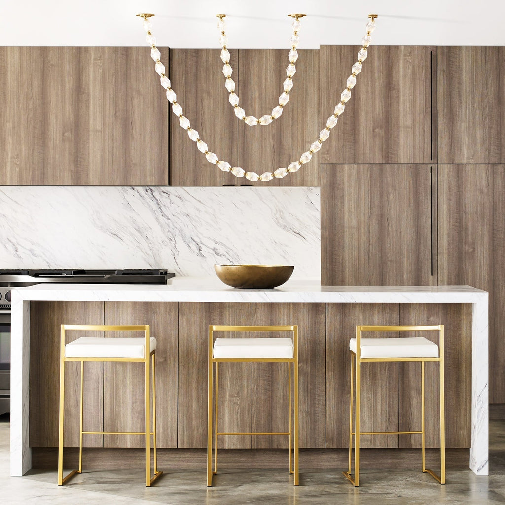glass-chain-chandelier-anzaz-Gold & Alabaster Lampshade-14