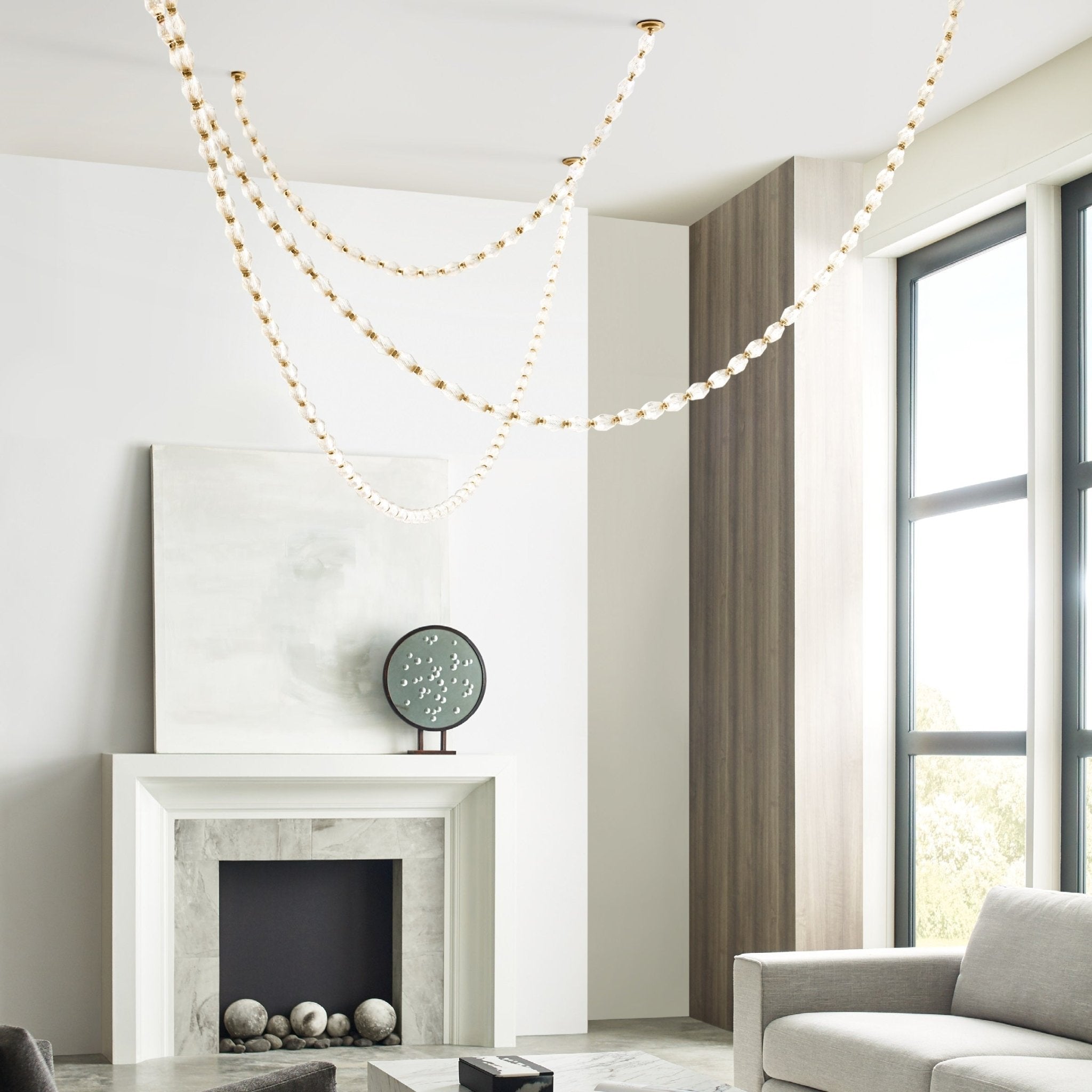glass-chain-chandelier-anzaz-Gold & Alabaster Lampshade-56