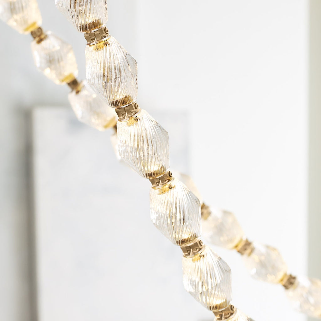 glass-chain-chandelier-anzaz-Gold & Alabaster Lampshade-31