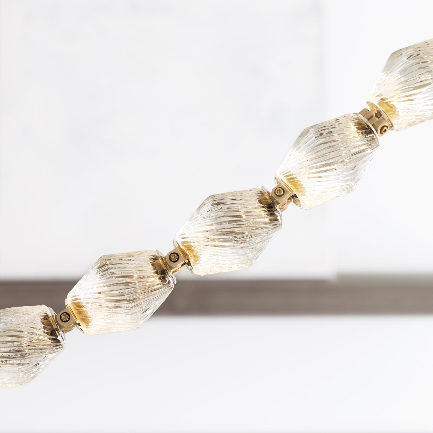 glass-chain-chandelier-anzaz-Chrome & Glass Lampshade-24