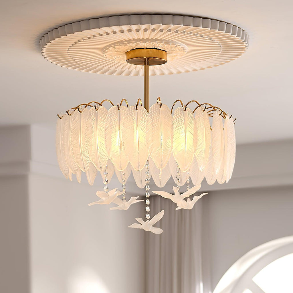 glass-feather-ceiling-light-anzaz-Copper plated+Opaque-2