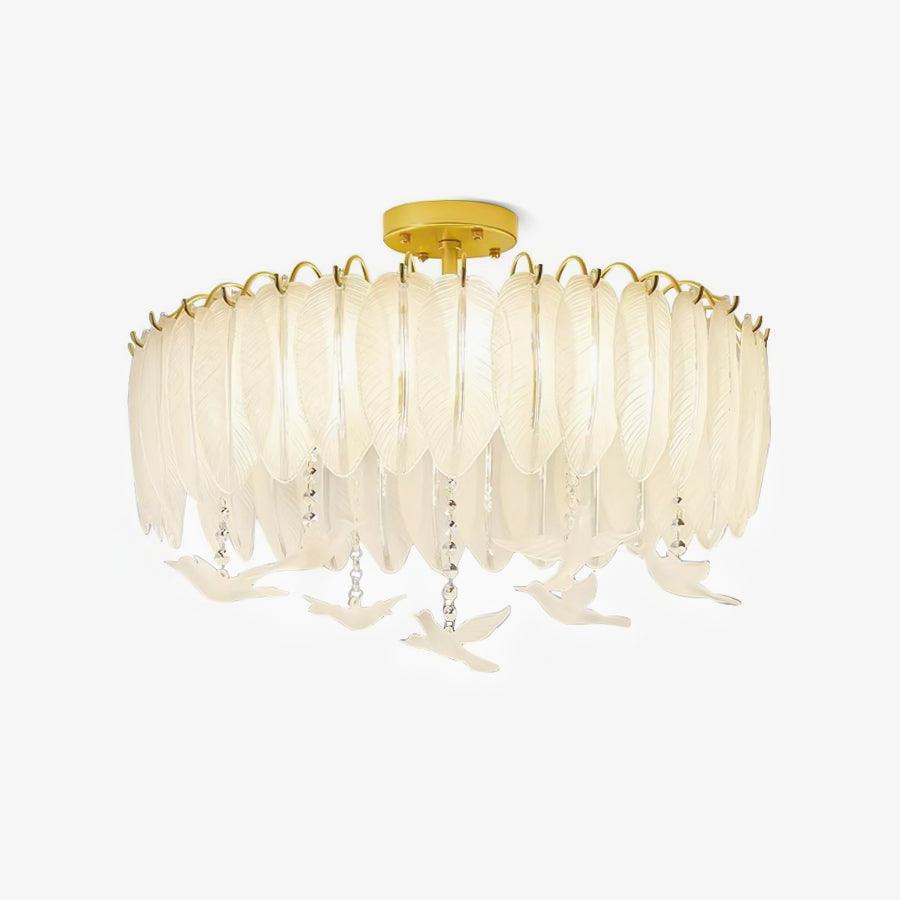 glass-feather-ceiling-light-anzaz-Copper plated+Opaque-1