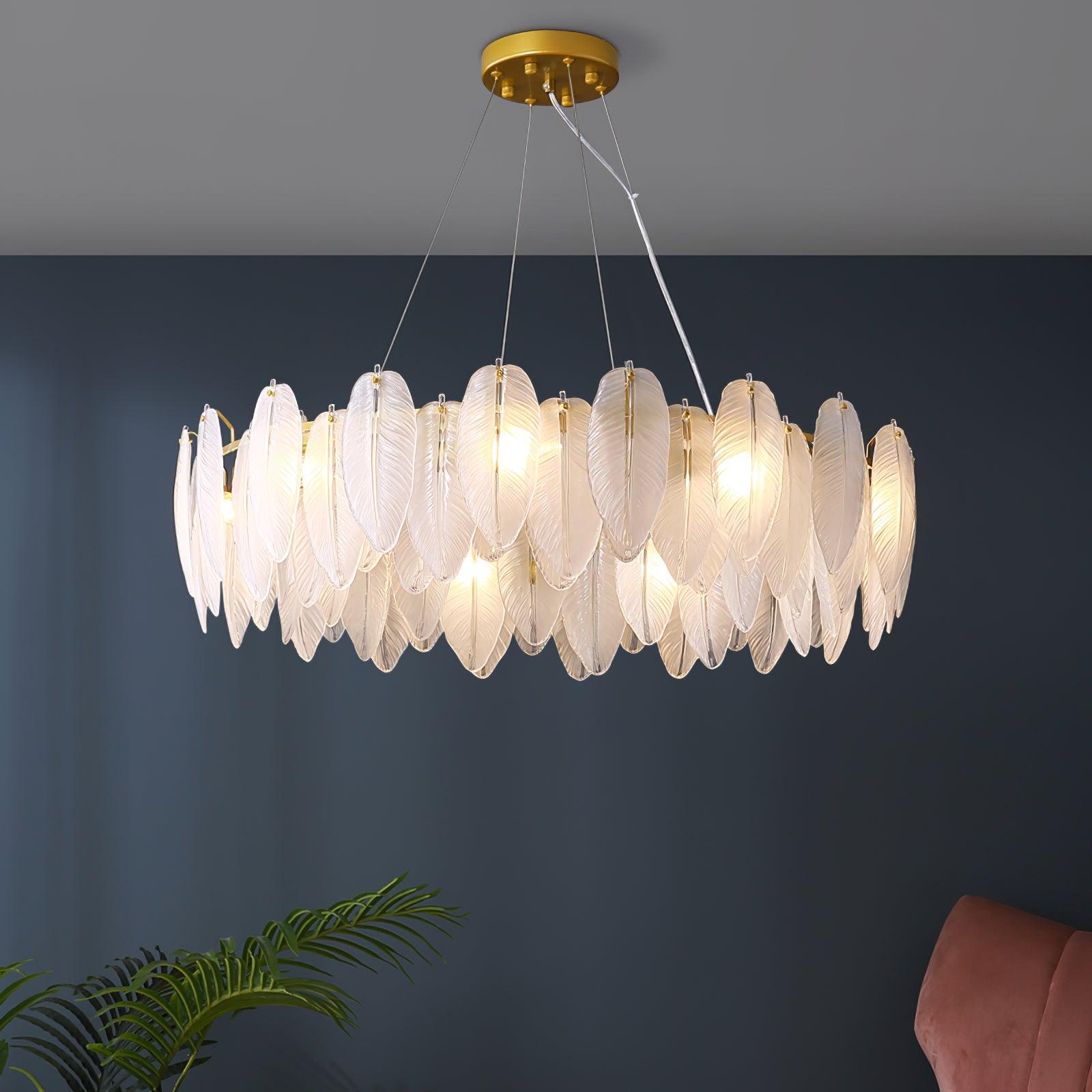 glass-feather-chandelier-anzaz-Gold-3