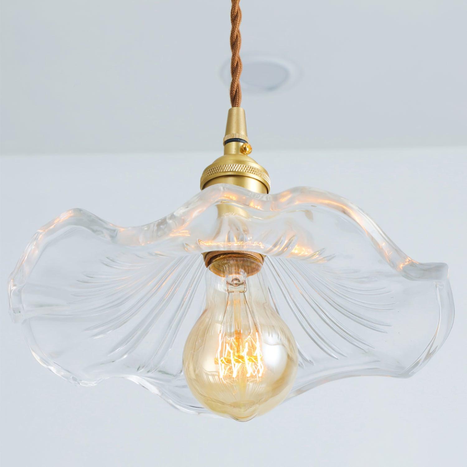 glass-hibiscus-flower-swag-light-anzaz-Gold & Green-20