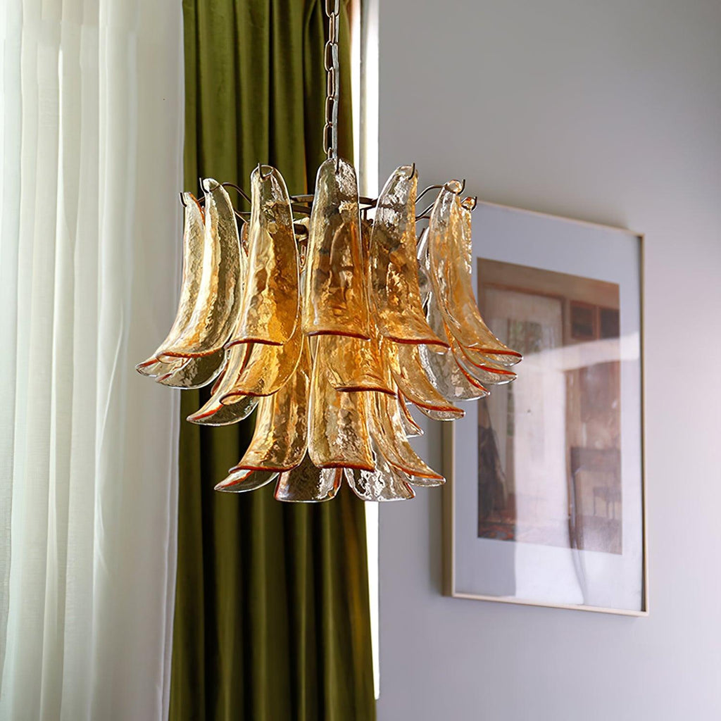 glass-leaf-cascade-chandelier-anzaz-Brown White Cloud & Gold-19