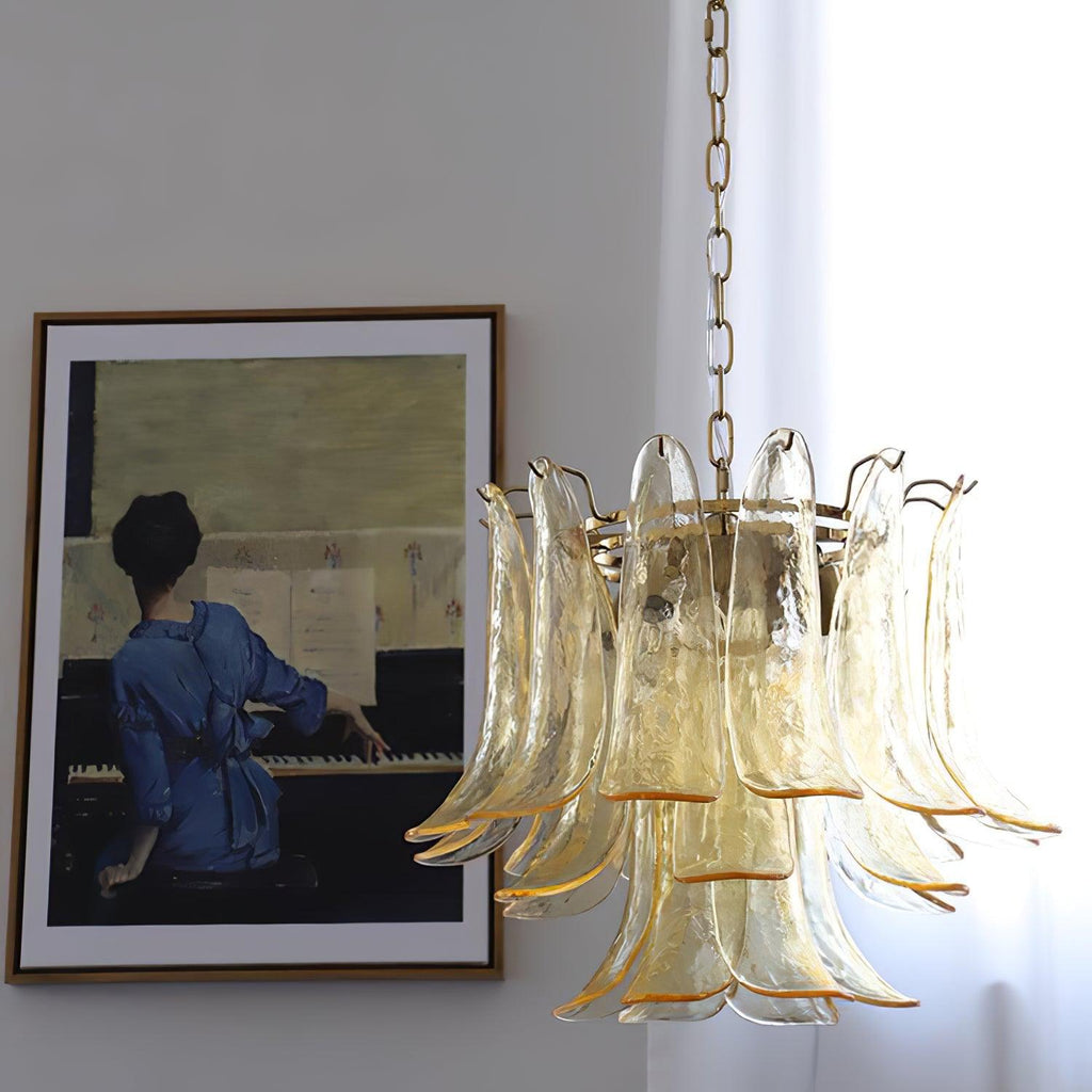 glass-leaf-cascade-chandelier-anzaz-Brown & Clear & Gold-20