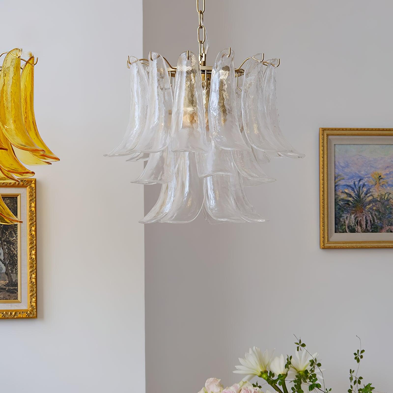 glass-leaf-cascade-chandelier-anzaz-Green & Gold-28