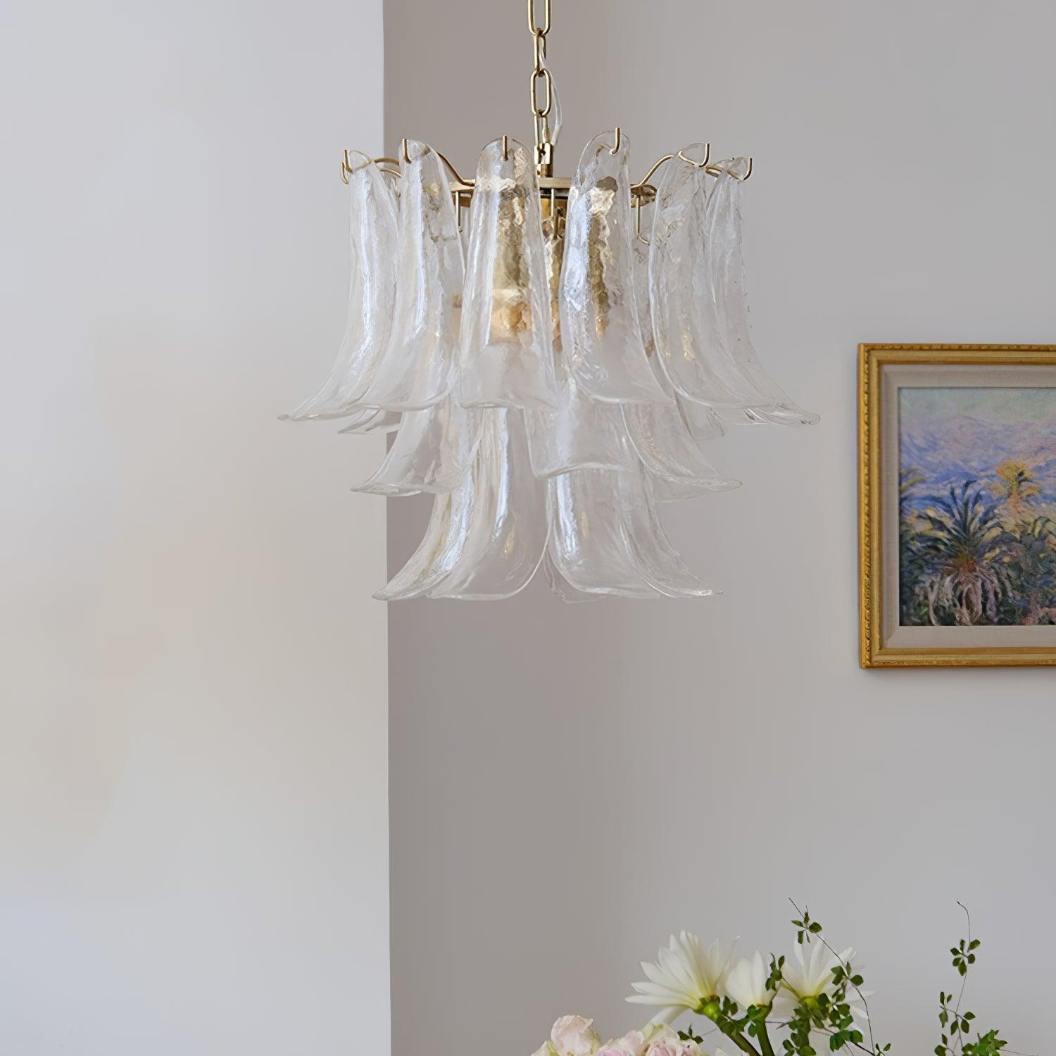 glass-leaf-cascade-chandelier-anzaz-Blue & Gold-13