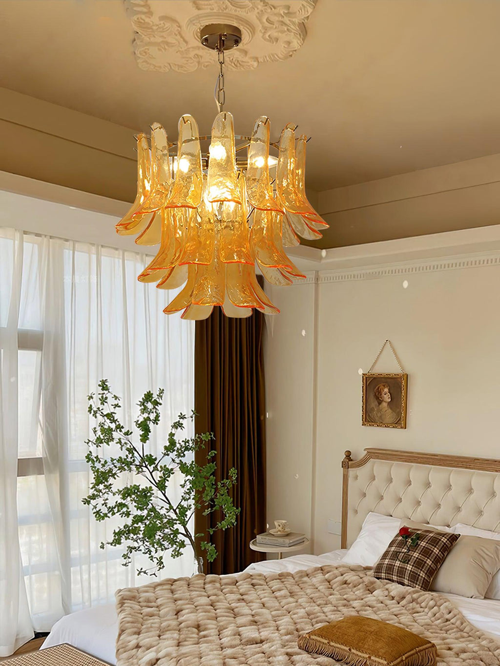 glass-leaf-cascade-chandelier-anzaz-White Cloud & Gold-31