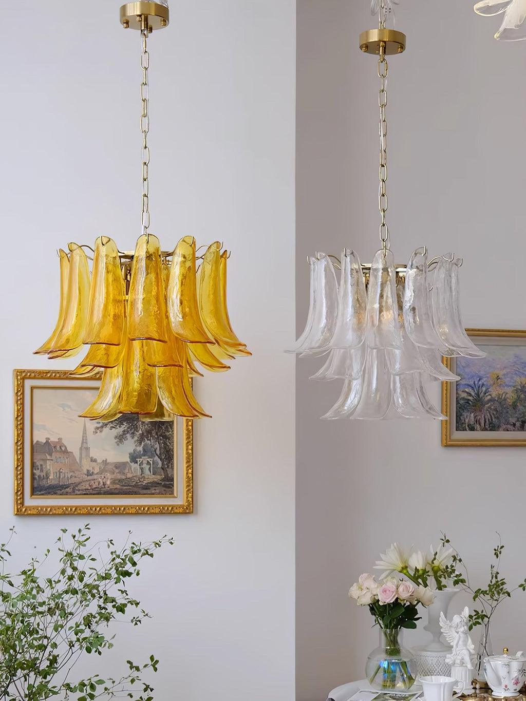 glass-leaf-cascade-chandelier-anzaz-Brown & Clear & Gold-34