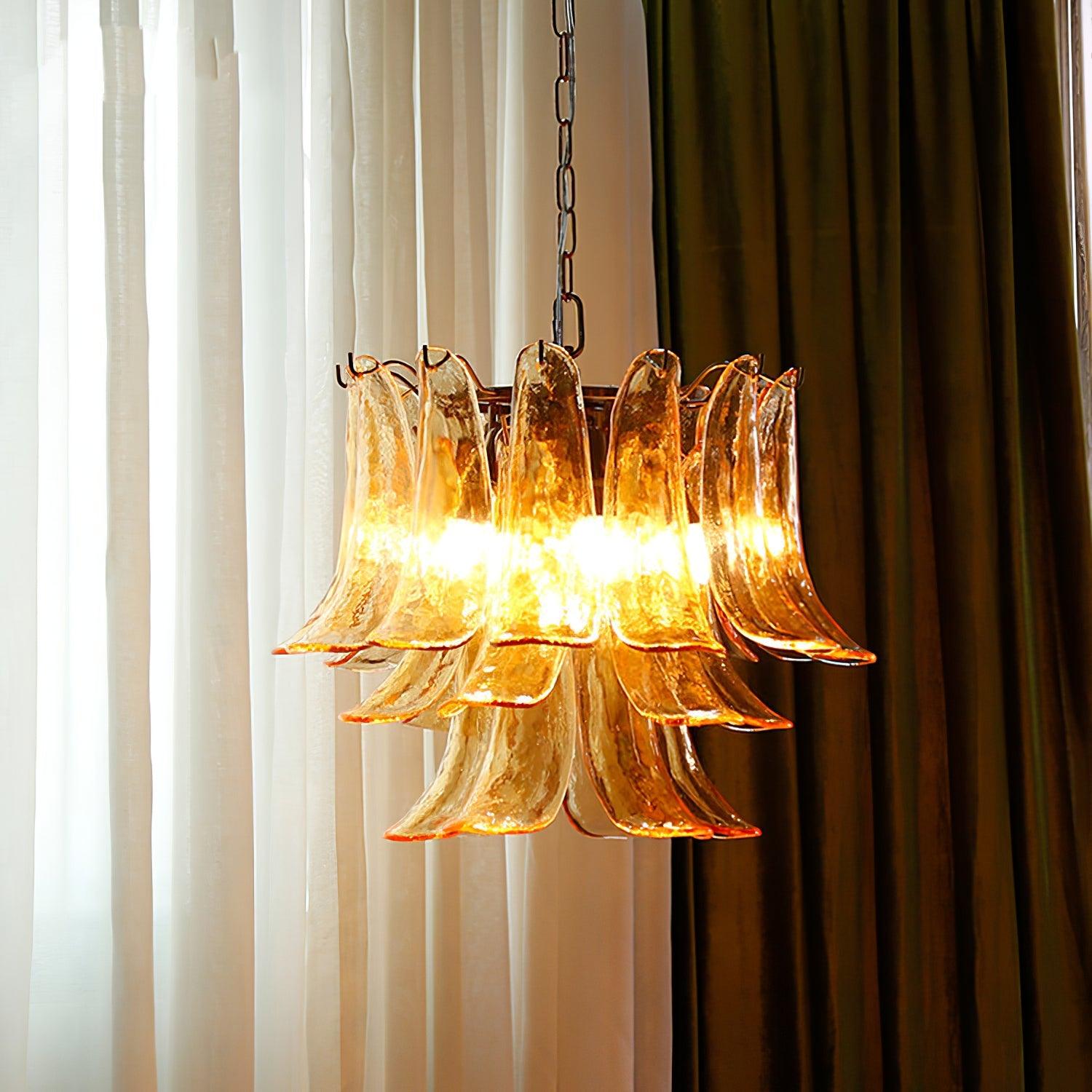 glass-leaf-cascade-chandelier-anzaz-White Cloud & Gold-3