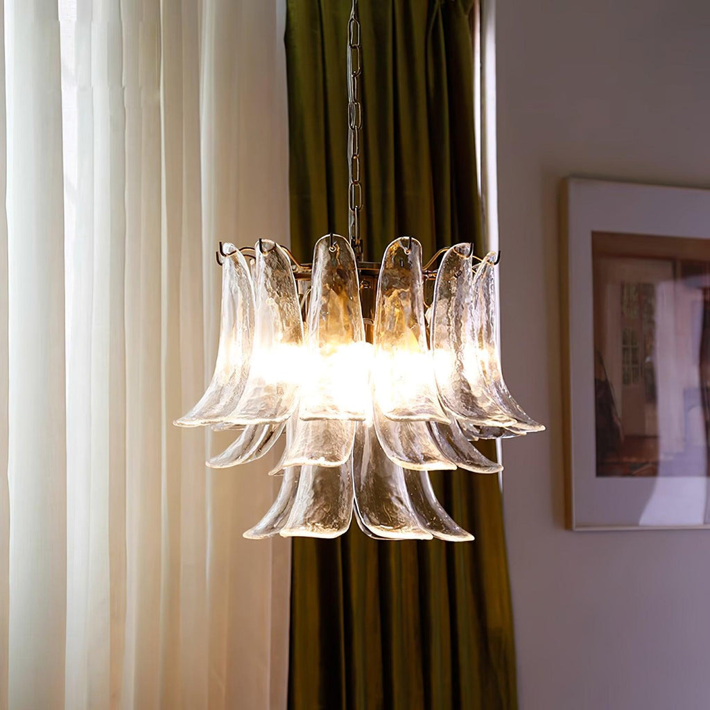 glass-leaf-cascade-chandelier-anzaz-Dark Brown & Gold-7