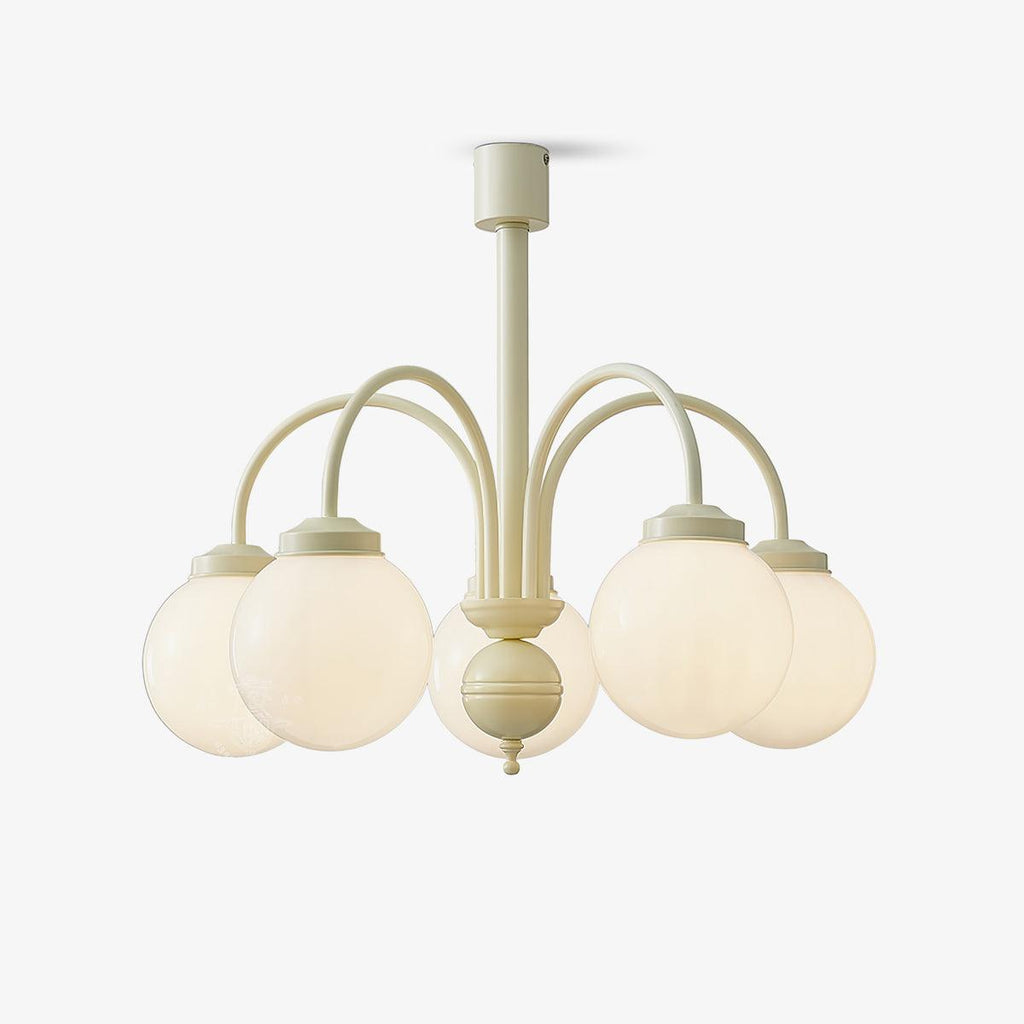 cream-glass-sphere-chandelier-anzaz-Creamy & White-1