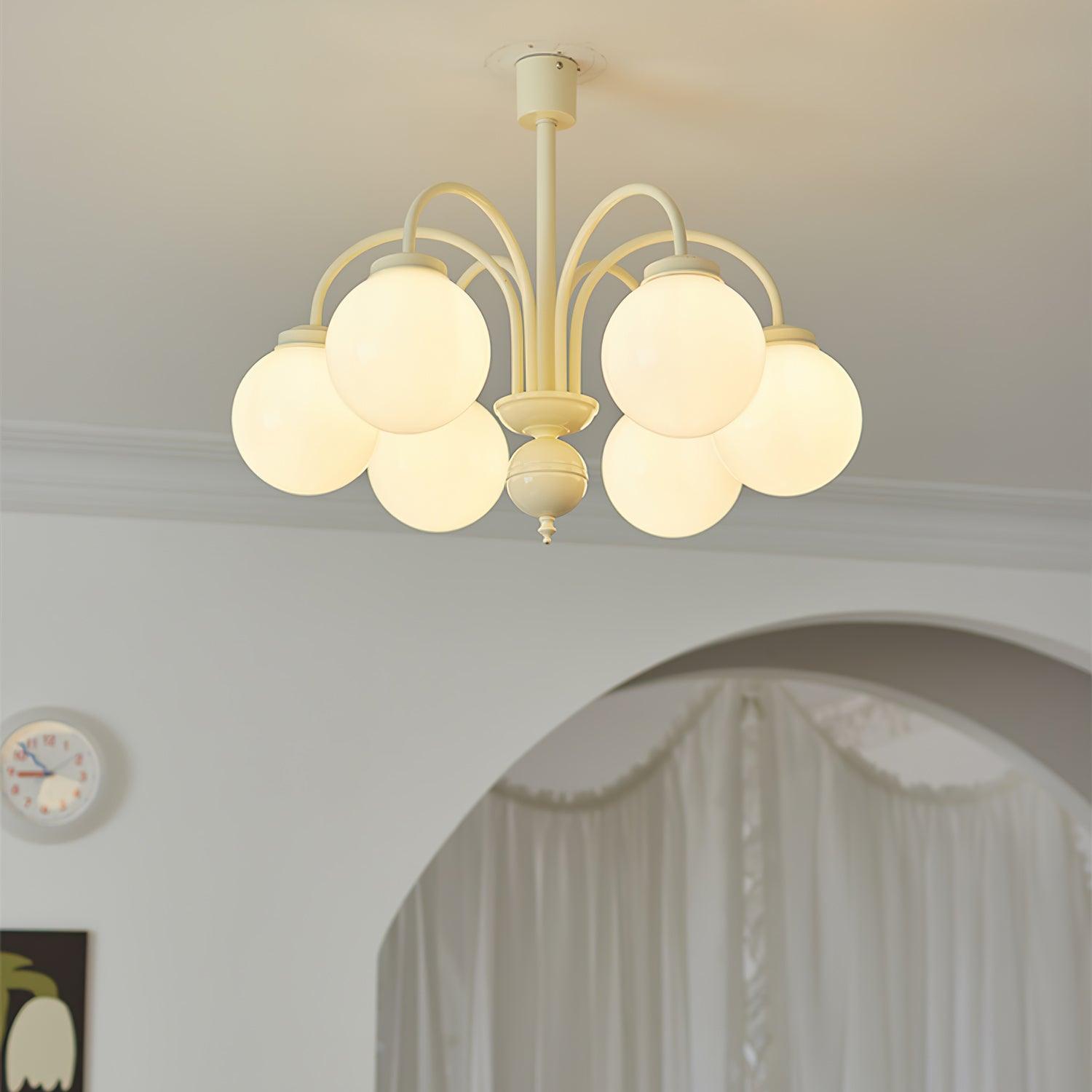 cream-glass-sphere-chandelier-anzaz-Creamy & White-3