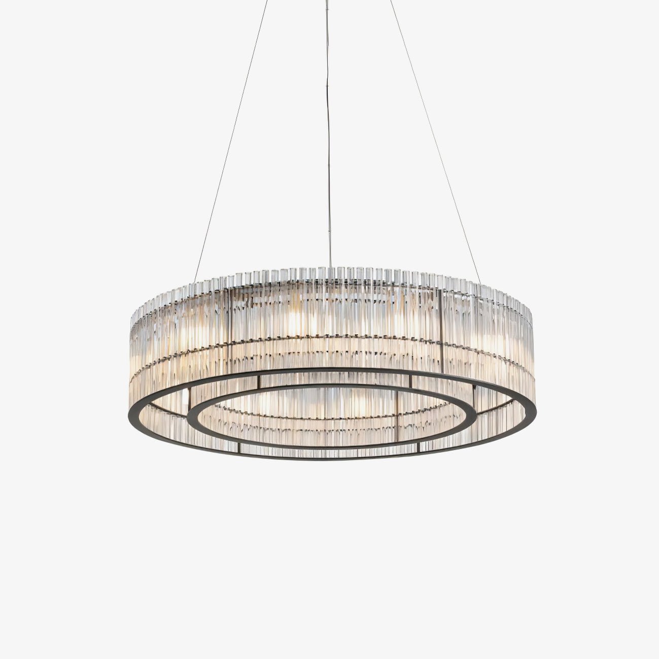 glass-tube-ring-chandelier-anzaz-Black & Clear-1