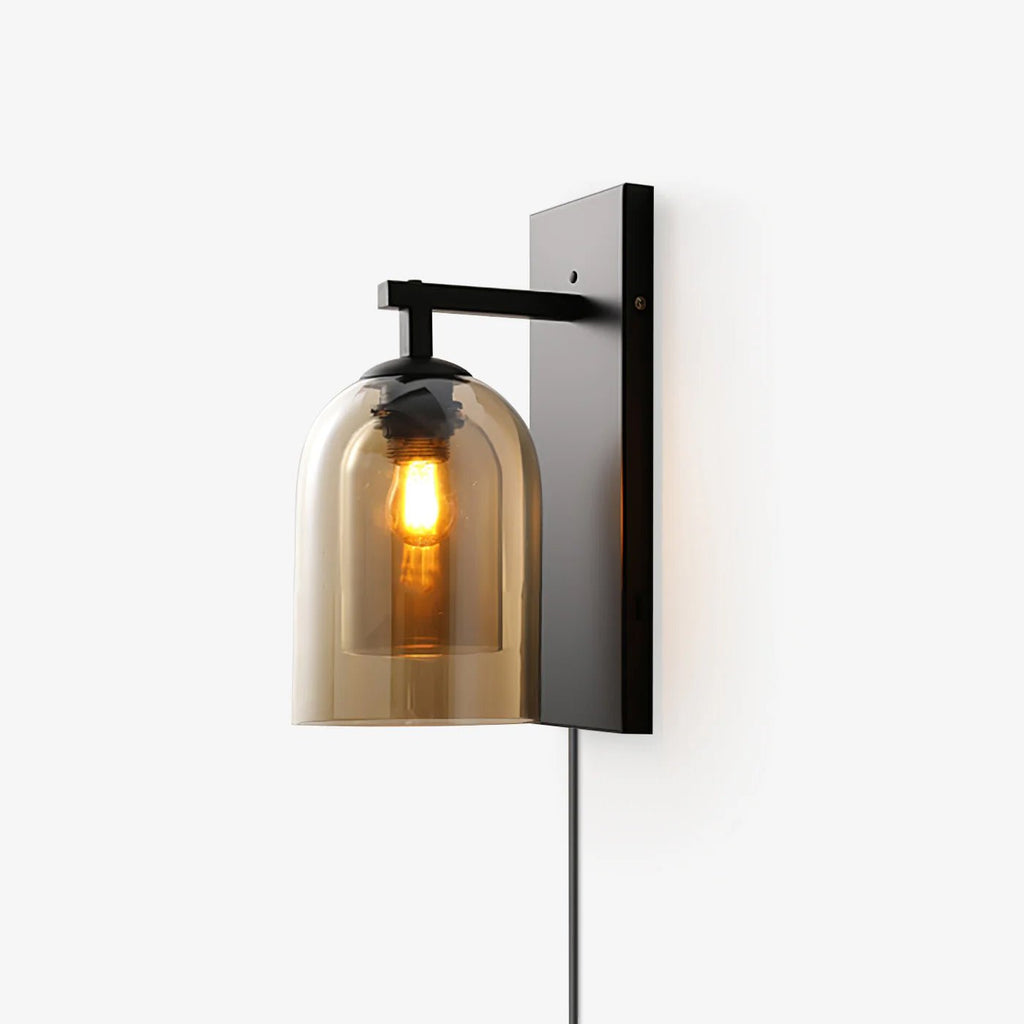 glass-tubular-plug-in-wall-lamp-anzaz-Black & Smoke Grey-1