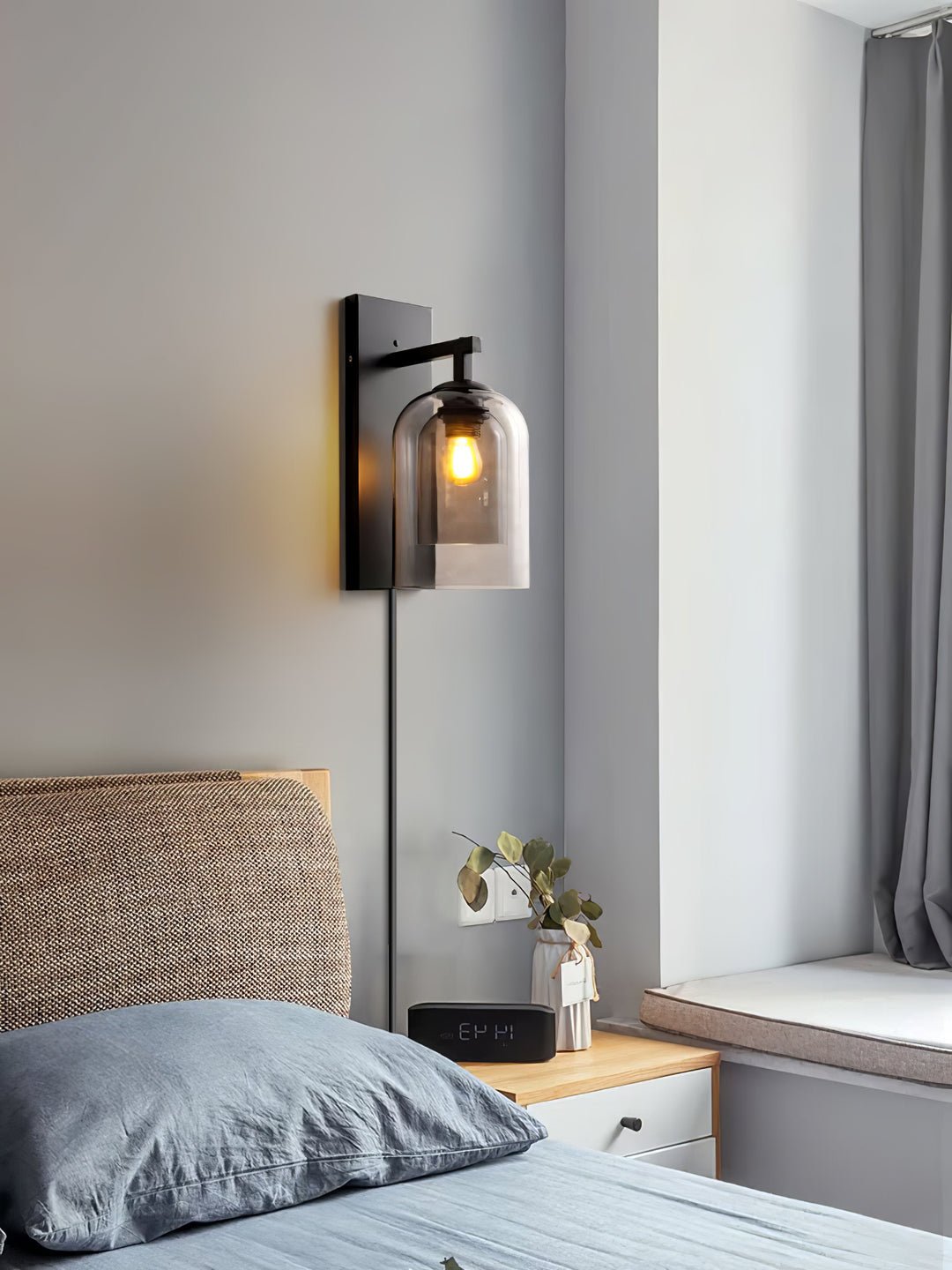 glass-tubular-plug-in-wall-lamp-anzaz-Black & Smoke Grey-3