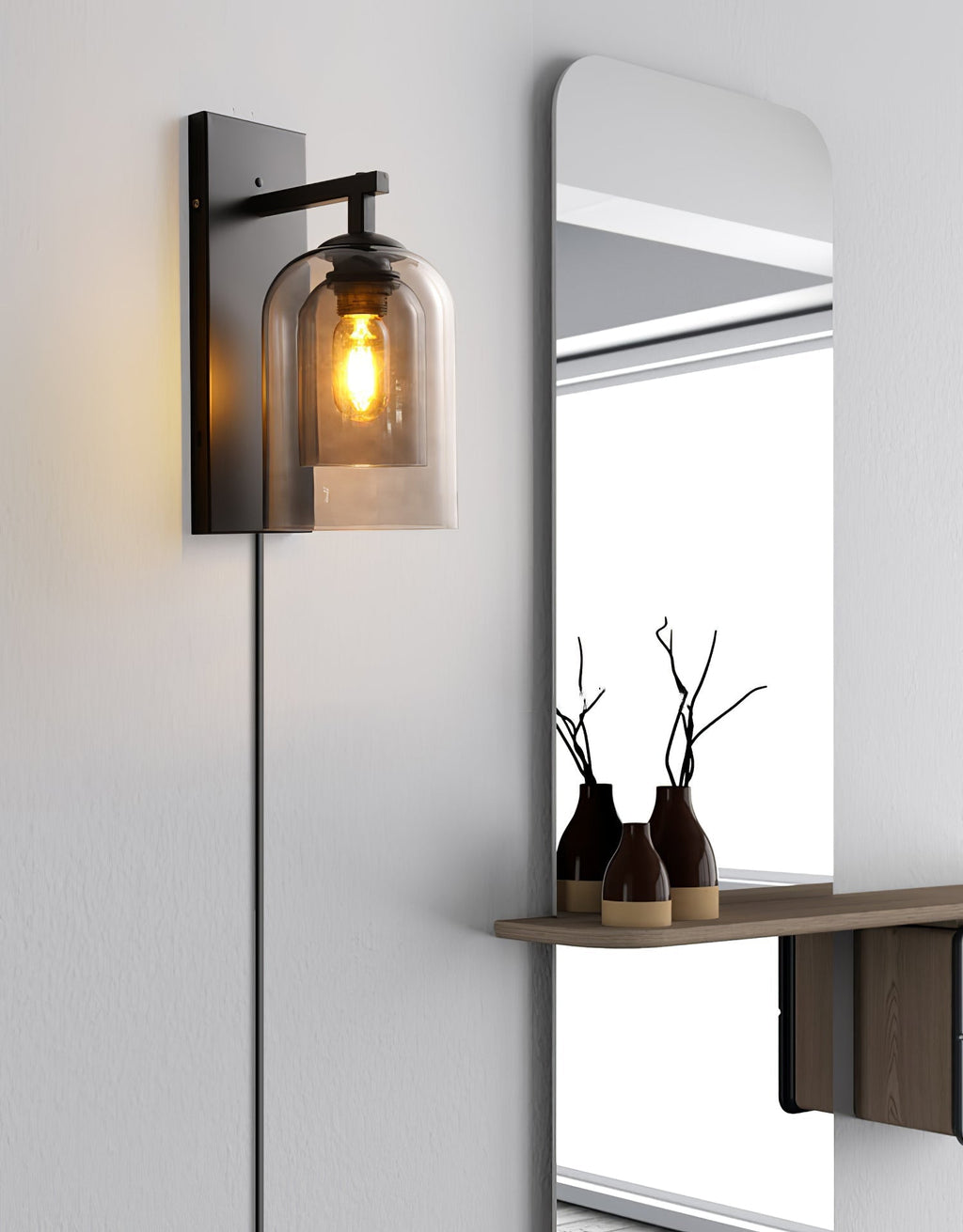 glass-tubular-plug-in-wall-lamp-anzaz-Black & Amber-6