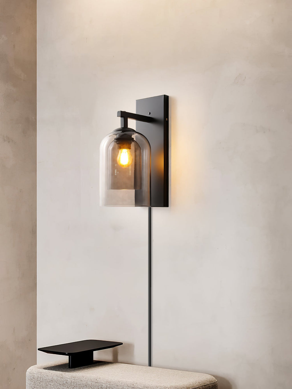 glass-tubular-plug-in-wall-lamp-anzaz-Black & Amber-7