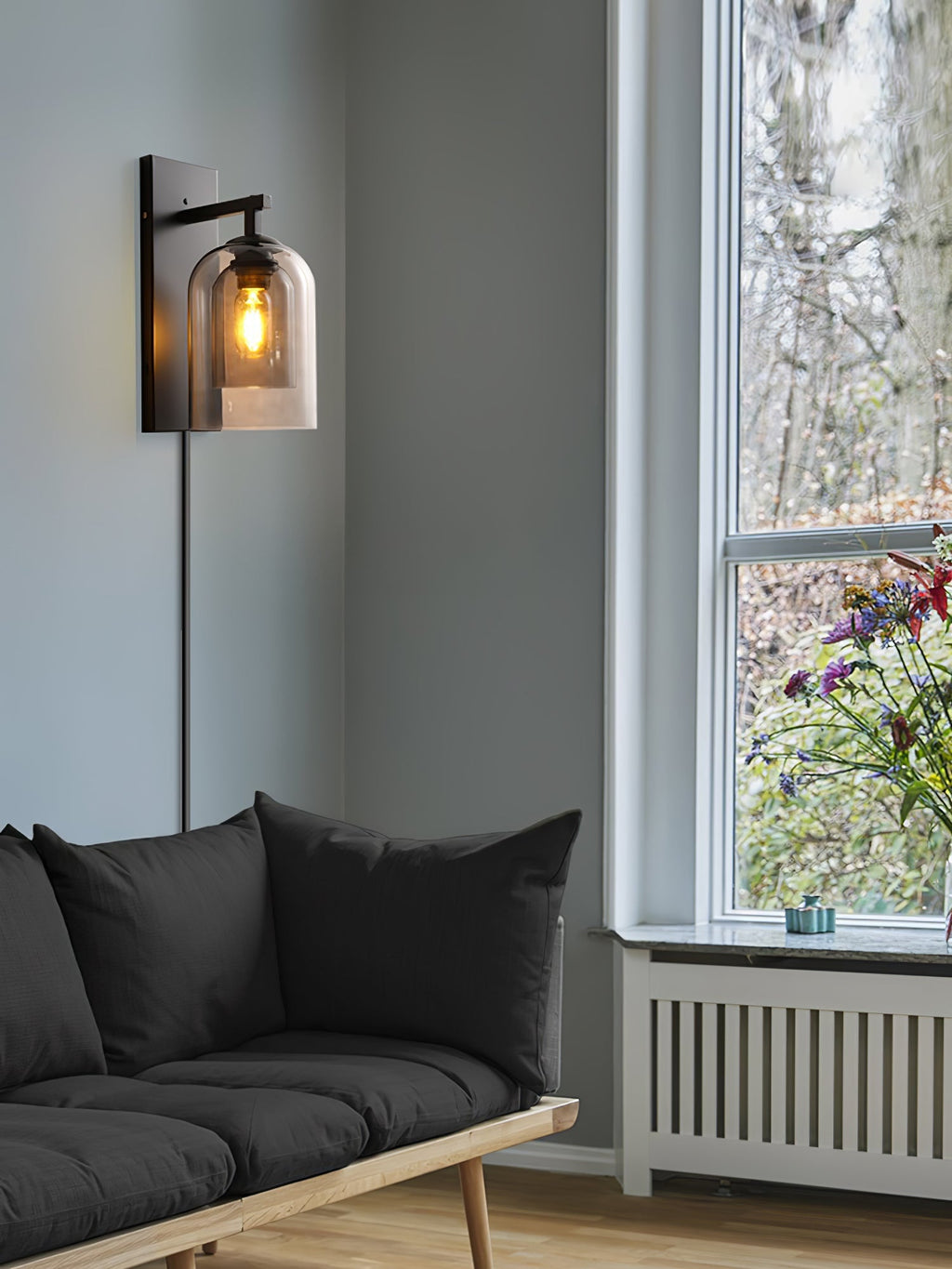 glass-tubular-plug-in-wall-lamp-anzaz-Black & Amber-5