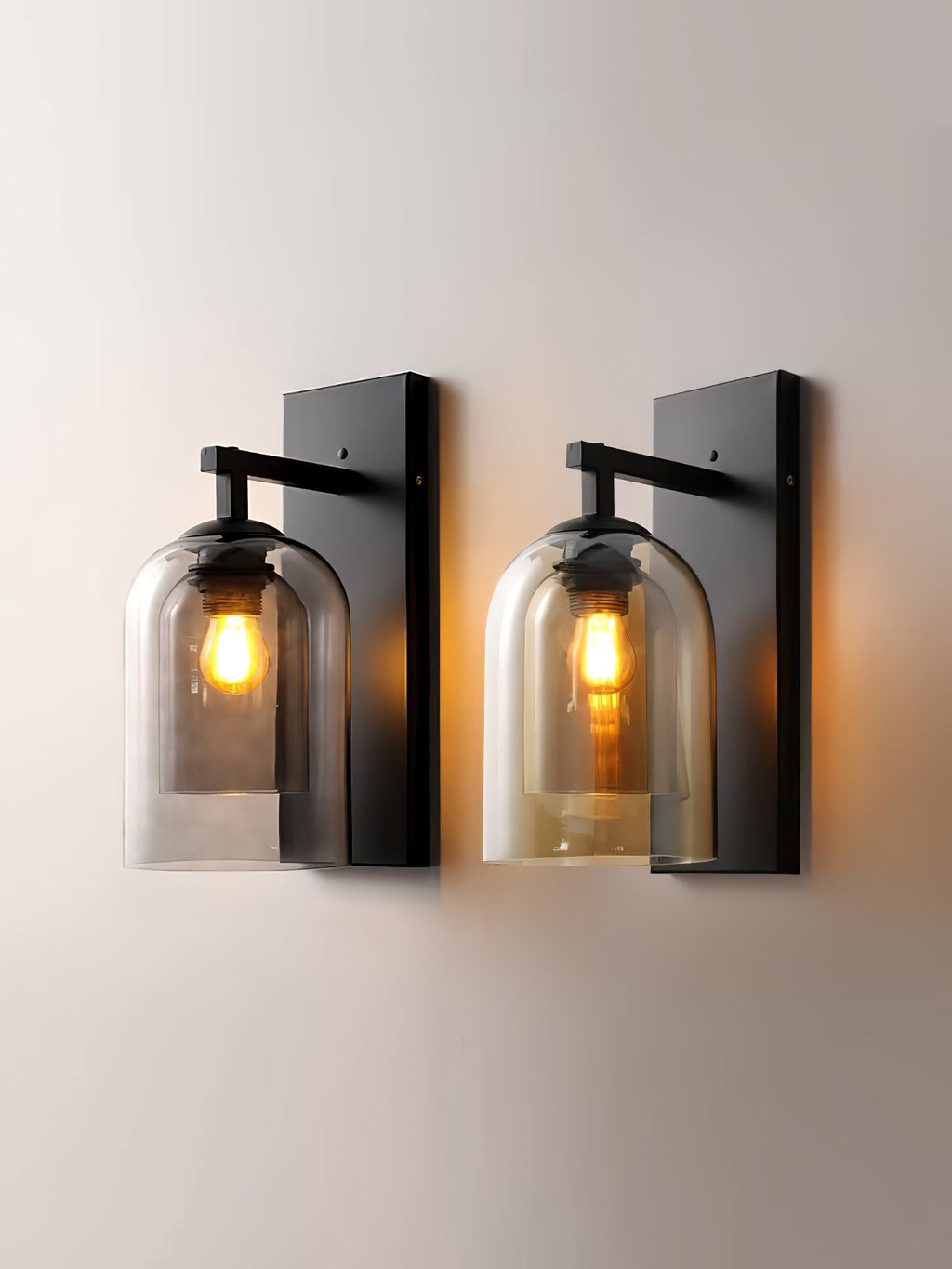 glass-tubular-wall-lamp-anzaz-Black & Amber-2