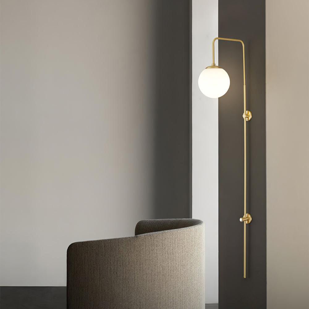 globe-brass-wall-sconce-anzaz-Gold & White-4