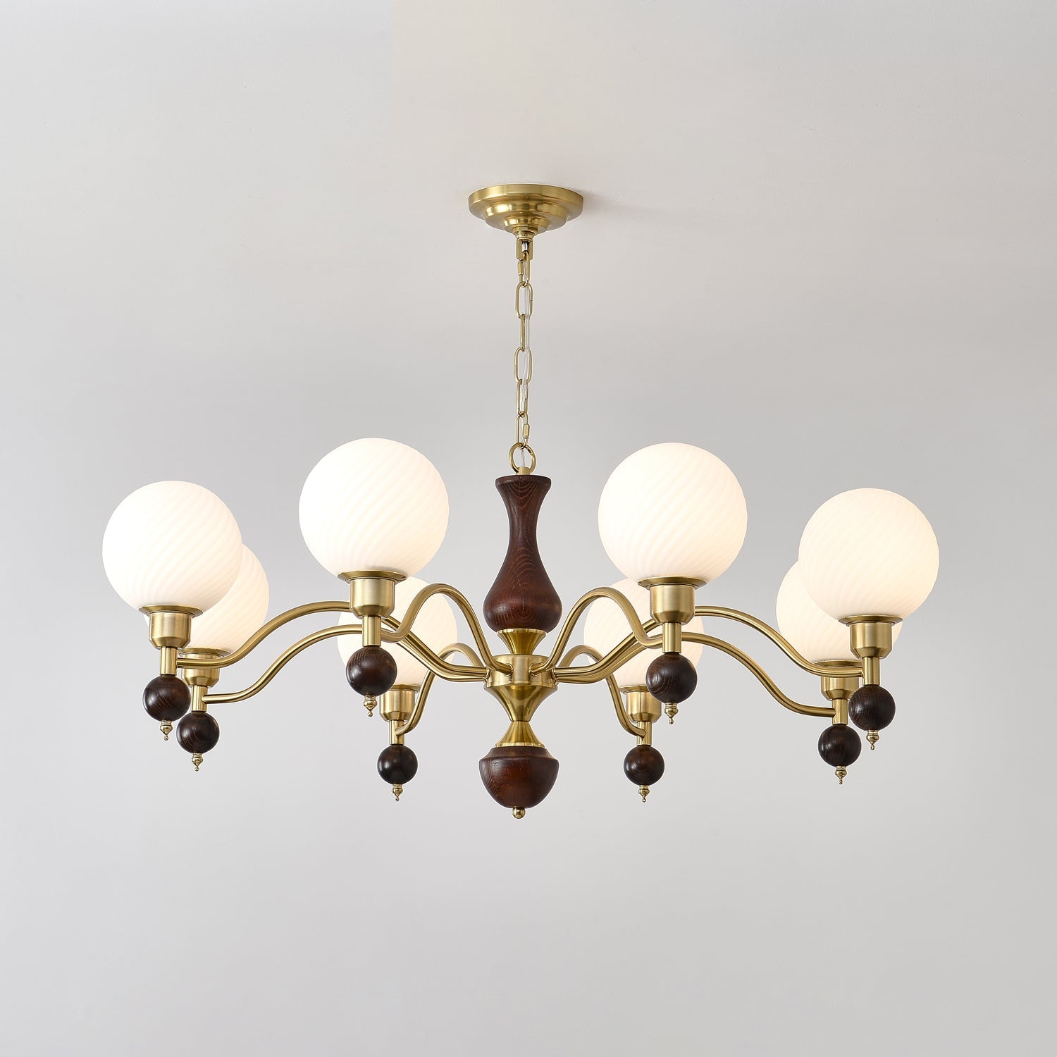 globe-orb-wood-chandelier-anzaz-Walnut Color & Gold-2
