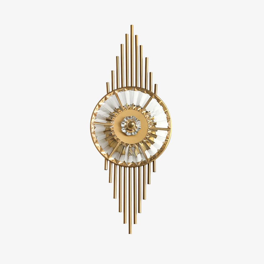 crystal-gear-gold-wall-light-anzaz-Gold & Clear crystal glass-1