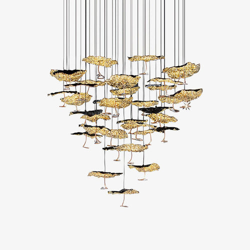 brass-aviary-constellation-chandelier-anzaz-Brass & Black-1