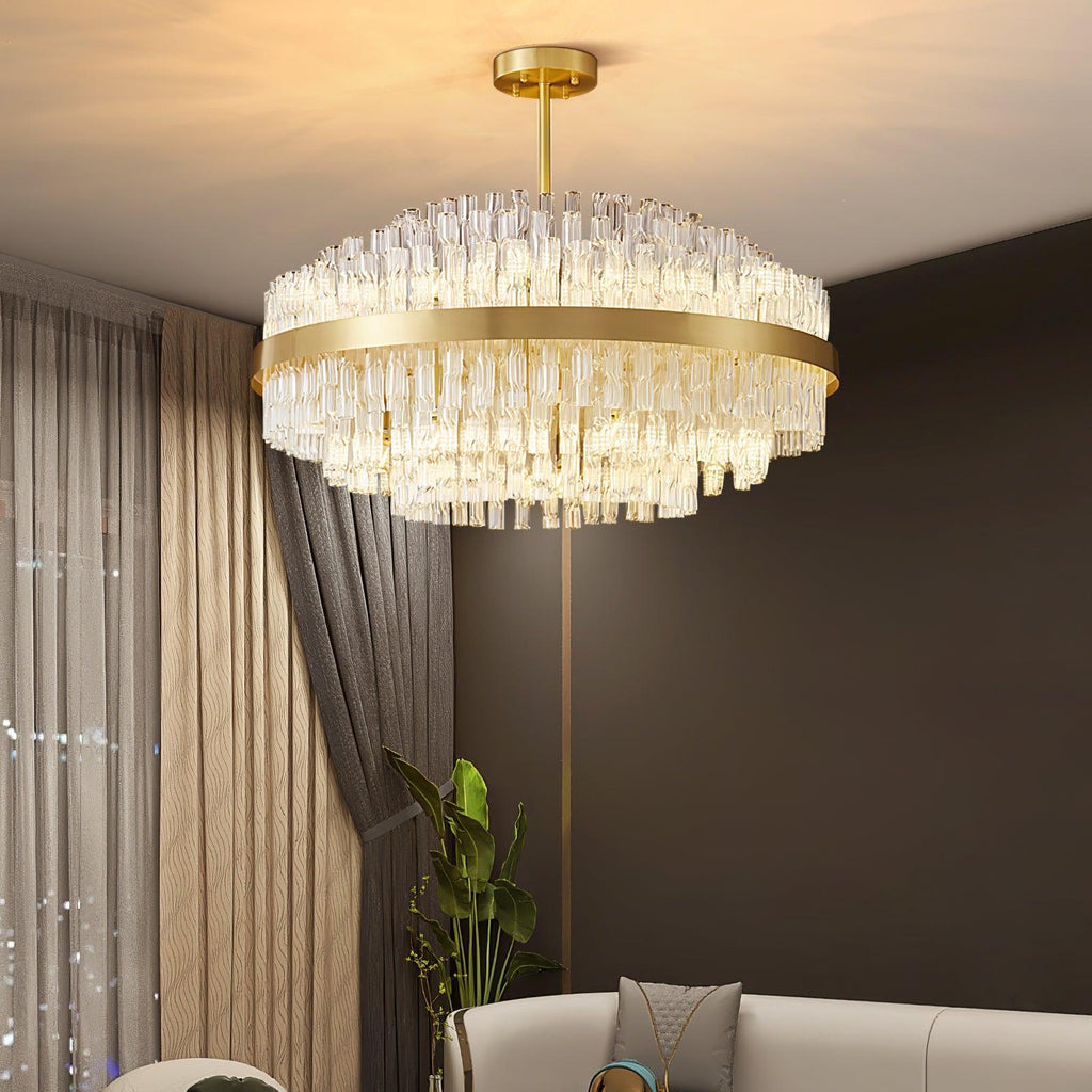 gold-clear-rod-chandelier-anzaz-Gold & Clear-2