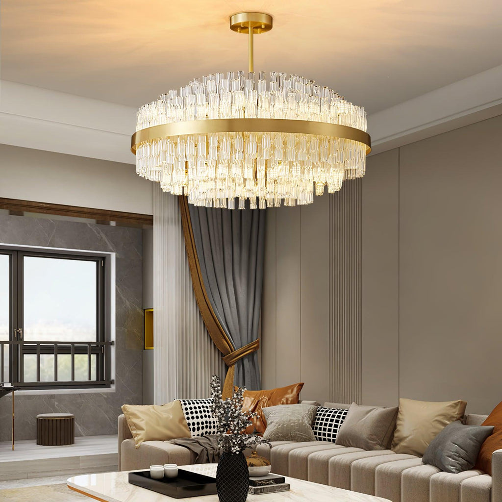 gold-clear-rod-chandelier-anzaz-Gold & Clear-3